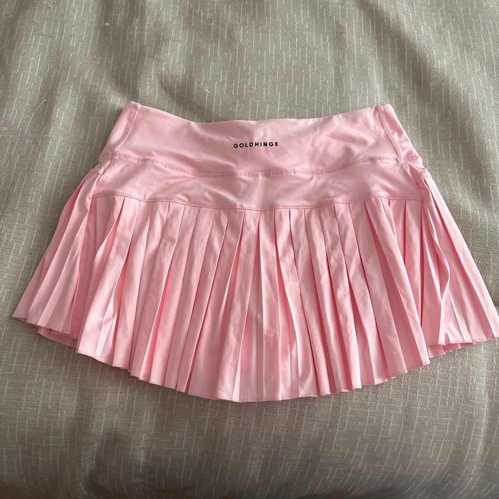 Pink Pleated Skirt - Picture 2 of 2